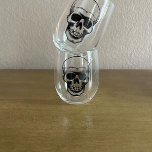Skull Design Glass Tumblers